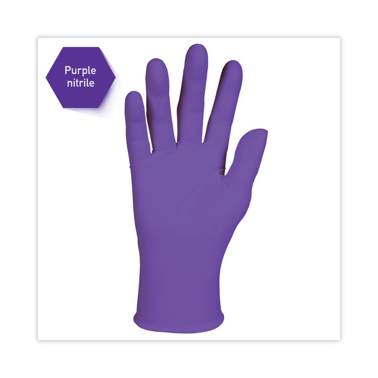 PURPLE NITRILE Exam Gloves, Powder-Free, X-Large, 6 mil Thick, 9.5" Long, Purple, 90/Box