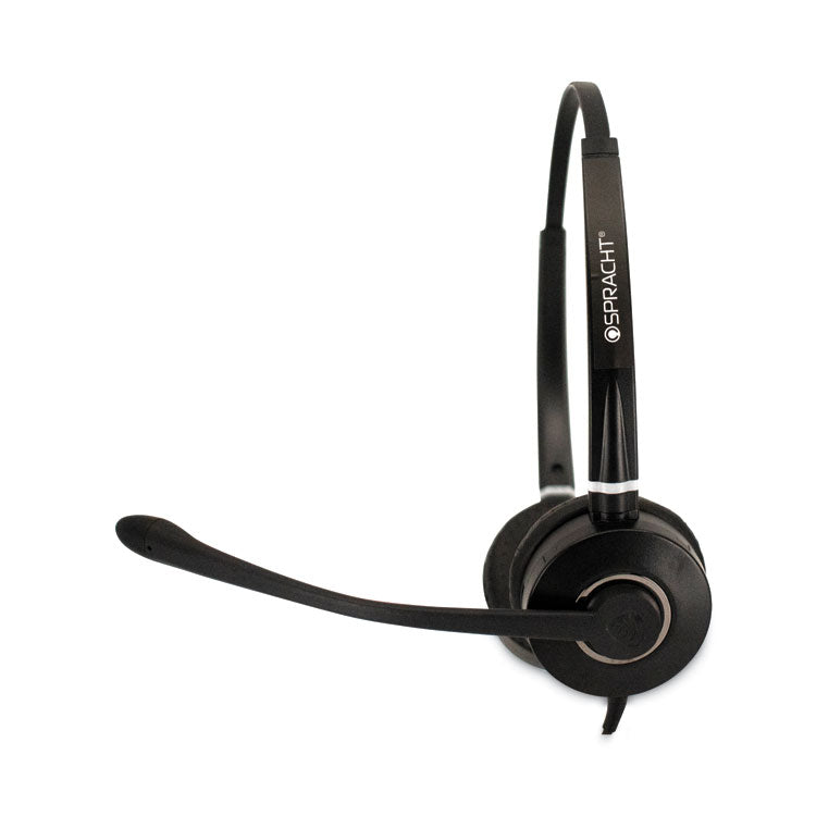 HS-WD-USB-2 Binaural Over The Head Headset, Black
