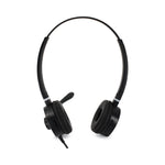 HS-WD-USB-2 Binaural Over The Head Headset, Black