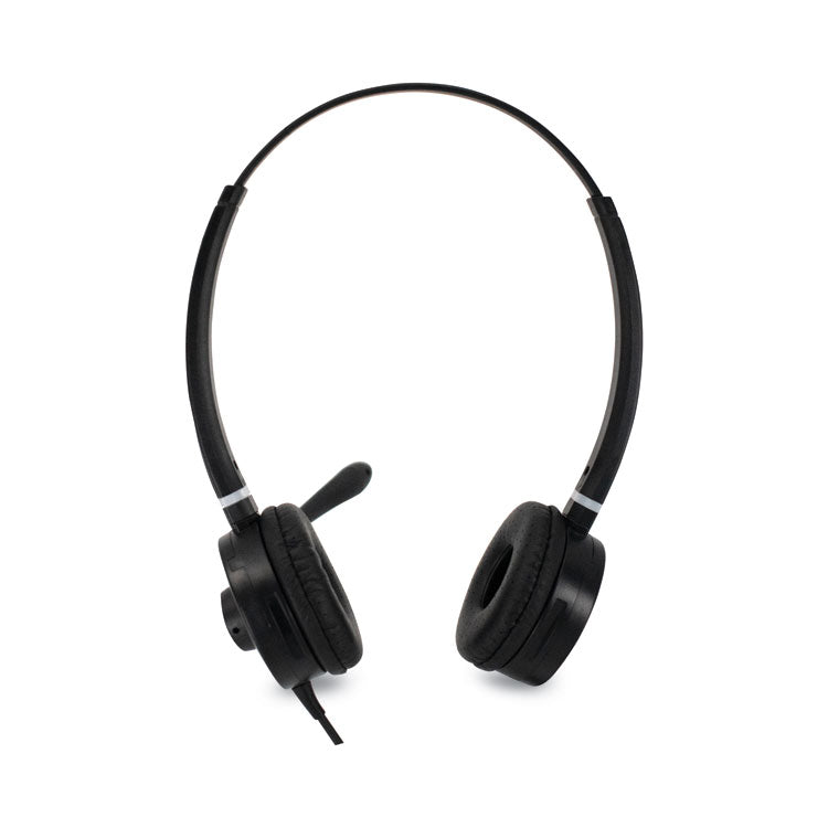 HS-WD-USB-2 Binaural Over The Head Headset, Black