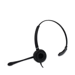 HS-WD-USB-1 Monaural Over The Head Headset, Black
