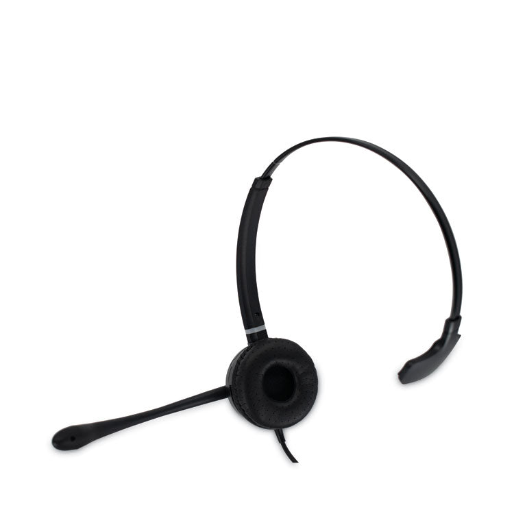 HS-WD-USB-1 Monaural Over The Head Headset, Black
