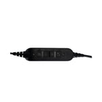 HS-WD-USB-1 Monaural Over The Head Headset, Black