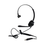 HS-WD-USB-1 Monaural Over The Head Headset, Black