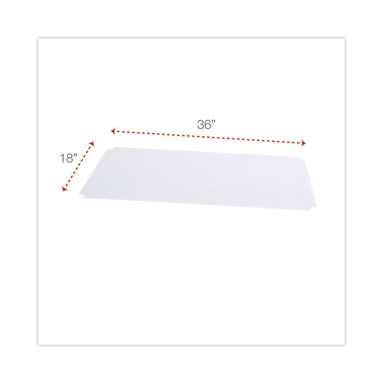 Shelf Liners For Wire Shelving, Clear Plastic, 36w X 18d, 4/pack