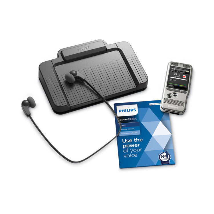 Pocket Memo Dictation/Transcription Kit, For Use with Philips DPM6700