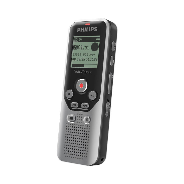 Voice Tracer DVT1250 Audio Recorder, 8 GB, Black/Silver