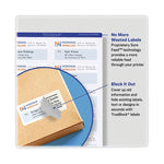Shipping Labels with TrueBlock Technology, Laser Printers, 2.5 x 4, White, 8/Sheet, 25 Sheets/Pack