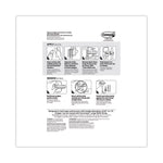 Broom Gripper, 3.12w x 1.85d x 3.34h, White/Gray, 3 Grippers/6 Strips