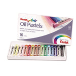 Oil Pastel Set With Carrying Case, 16 Assorted Colors, 0.38" Dia X 2.38", 16/pack