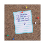 Tech Cork Board, 23.62" x 17.71", Brown Surface, Black Aluminum Frame