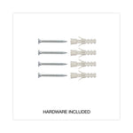 Tech Cork Board, 23.62" x 17.71", Brown Surface, Black Aluminum Frame