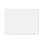 Frameless Glass Marker Board, 48" x 36", White Surface