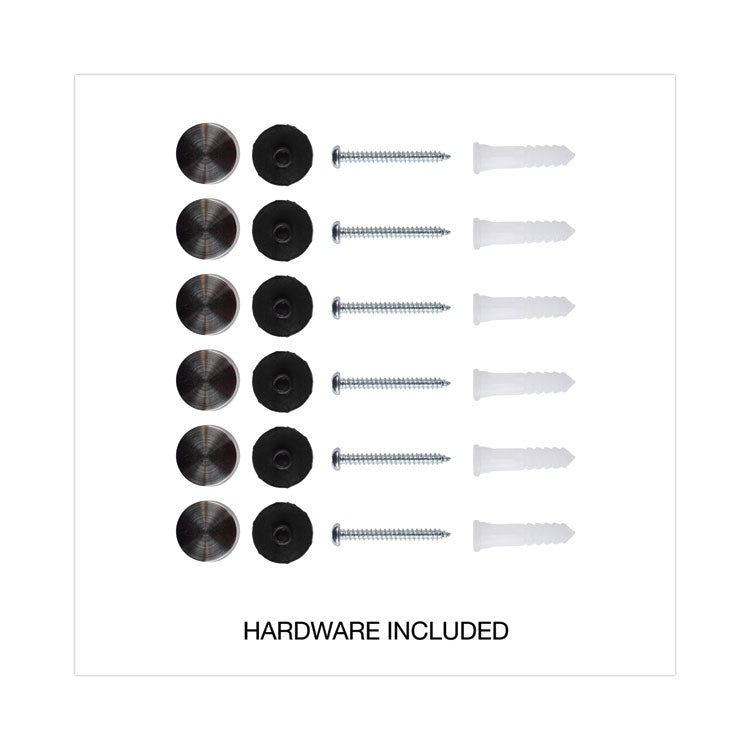 Frameless Glass Marker Board, 72" x 48", White Surface