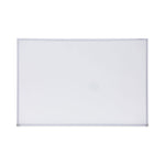 Melamine Dry Erase Board with Aluminum Frame, 36" x 24", White Surface, Anodized Aluminum Frame