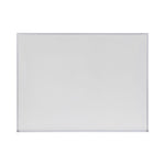 Melamine Dry Erase Board with Aluminum Frame, 48" x 36", White Surface, Anodized Aluminum Frame