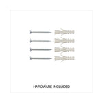 Melamine Dry Erase Board with Aluminum Frame, 48" x 36", White Surface, Anodized Aluminum Frame