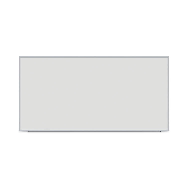 Deluxe Melamine Dry Erase Board, 96" x 48", White Surface, Anodized Aluminum Frame