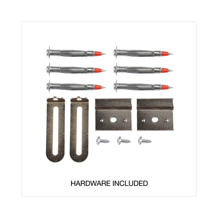 Deluxe Melamine Dry Erase Board, 96" x 48", White Surface, Anodized Aluminum Frame