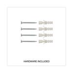 Design Series Deluxe Dry Erase Board, 48" x 36", White Surface, Black Anodized Aluminum Frame