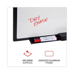 Design Series Deluxe Dry Erase Board, 24" x 18", White Surface, Black Anodized Aluminum Frame