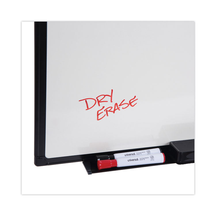 Design Series Deluxe Dry Erase Board, 24" x 18", White Surface, Black Anodized Aluminum Frame