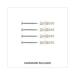 Design Series Deluxe Dry Erase Board, 24" x 18", White Surface, Black Anodized Aluminum Frame