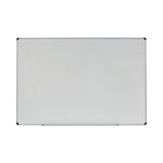 Modern Melamine Dry Erase Board with Aluminum Frame, 72" x 48", White Surface, Satin Aluminum Frame
