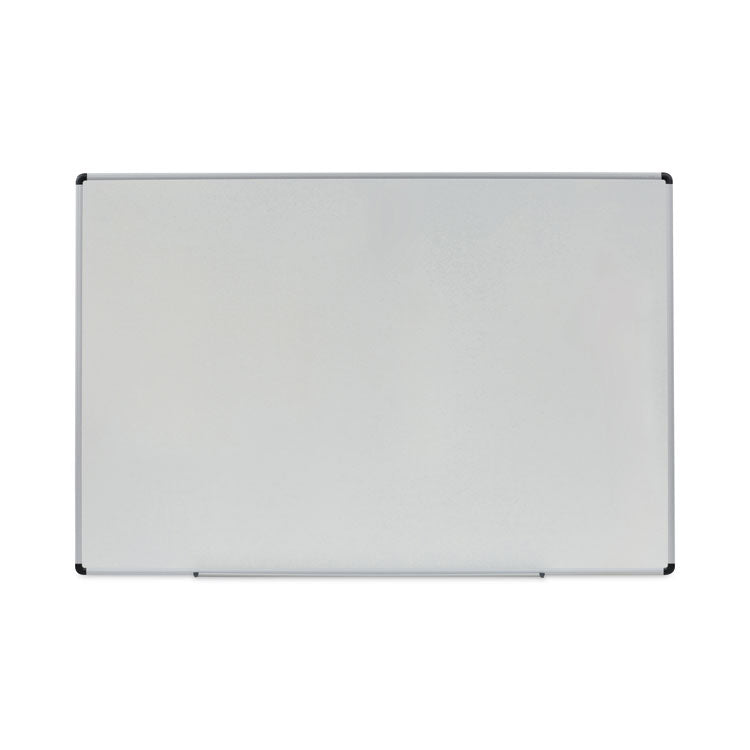 Modern Melamine Dry Erase Board with Aluminum Frame, 72" x 48", White Surface, Satin Aluminum Frame