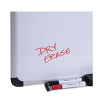 Magnetic Steel Dry Erase Marker Board, 36" x 24", White Surface, Satin Aluminum Frame