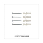 Magnetic Steel Dry Erase Marker Board, 36" x 24", White Surface, Satin Aluminum Frame