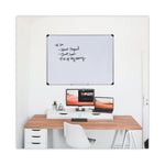 Magnetic Steel Dry Erase Marker Board, 48" x 36", White Surface, Satin Aluminum Frame