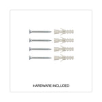 Magnetic Steel Dry Erase Marker Board, 48" x 36", White Surface, Satin Aluminum Frame