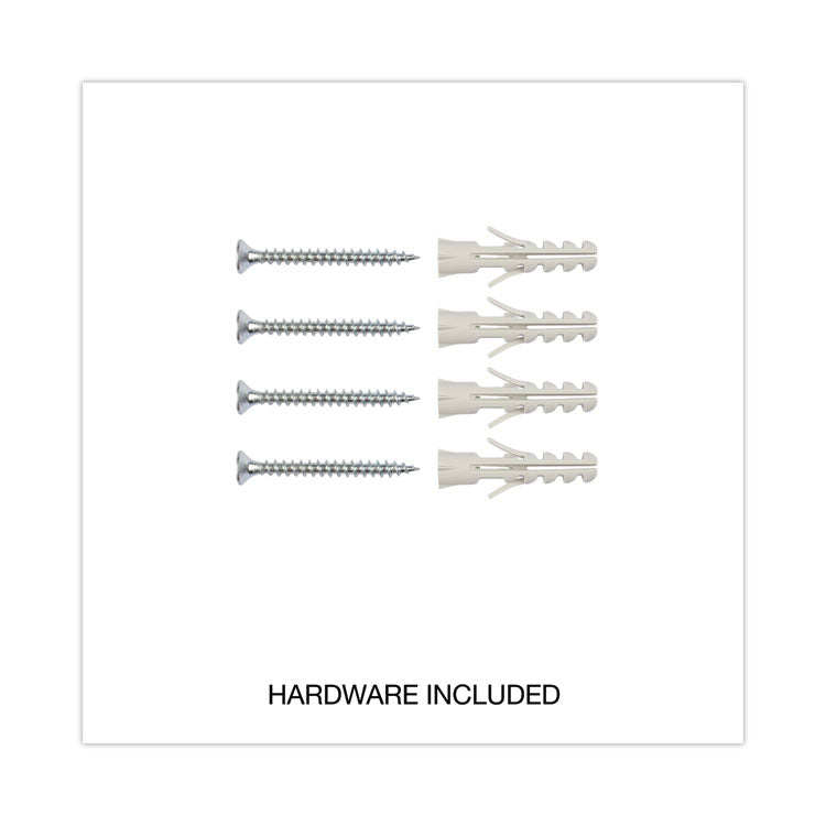 Magnetic Steel Dry Erase Marker Board, 48" x 36", White Surface, Satin Aluminum Frame