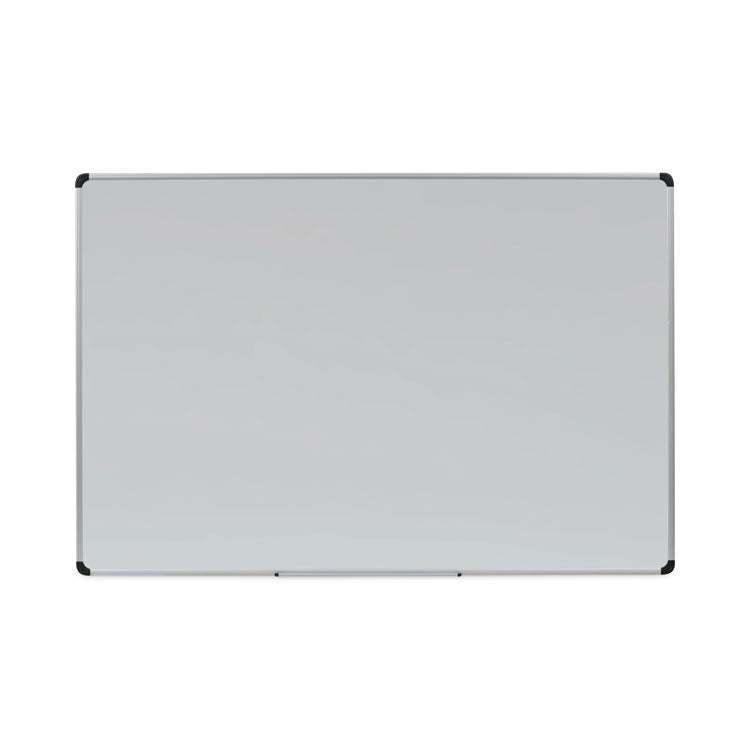 Magnetic Steel Dry Erase Marker Board, 72" x 48", White Surface, Satin Aluminum Frame
