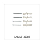 Combination Dry Erase/Bulletin Board, 24" x 18", Tan/White Surface, Black/Satin Aluminum Frame