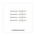 Deluxe Porcelain Magnetic Dry Erase Board, 36" x 24", White Surface, Silver/Black Aluminum Frame