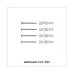 Deluxe Porcelain Magnetic Dry Erase Board, 72" x 48", White Surface, Silver/Black Aluminum Frame