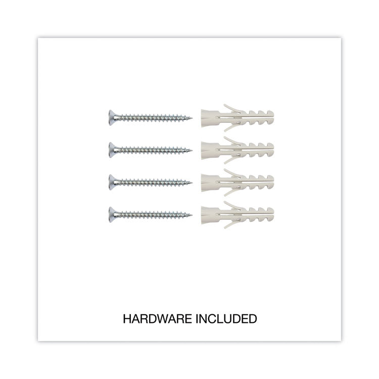 Deluxe Porcelain Magnetic Dry Erase Board, 72" x 48", White Surface, Silver/Black Aluminum Frame