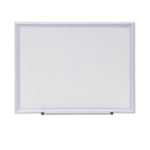 Deluxe Melamine Dry Erase Board, 24" x 18", White Surface, Satin Aluminum Frame