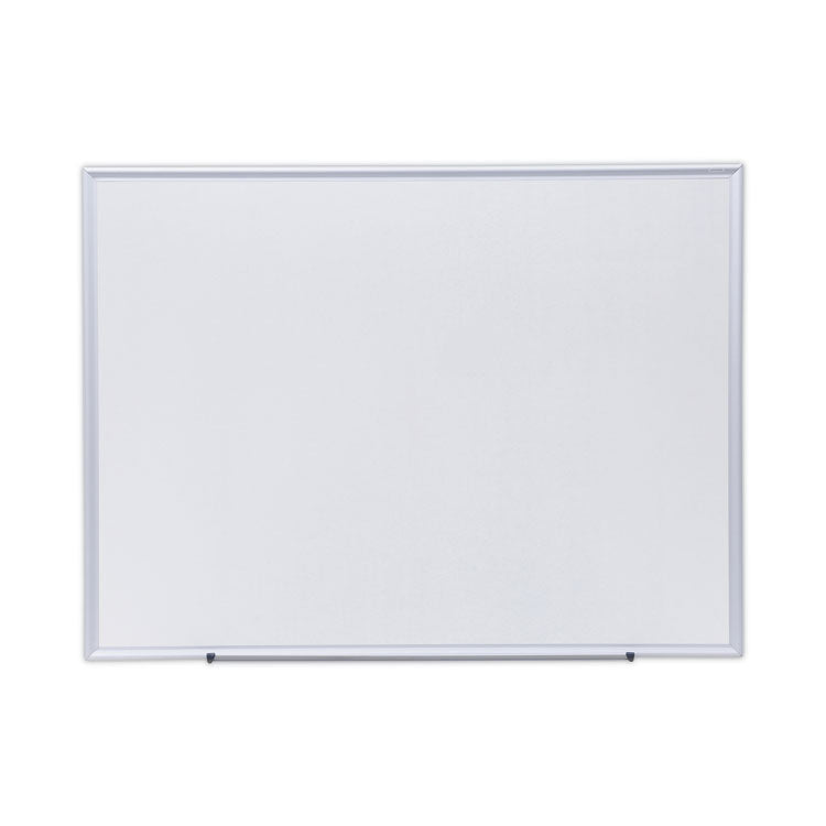 Deluxe Melamine Dry Erase Board, 48" x 36", White Surface, Satin Aluminum Frame