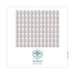 Bath Tissue, Septic Safe, Individually Wrapped Rolls, 2-Ply, White, 500 Sheets/Roll, 96 Rolls/Carton