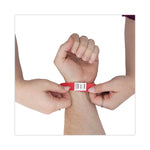 Crowd Management Wristbands, Sequentially Numbered, 9.75" x 0.75", Red, 500/Pack