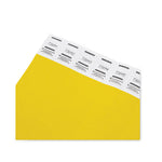 Crowd Management Wristbands, Sequentially Numbered, 10" x 0.75", Yellow, 100/Pack