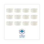 JRT Bath Tissue, Jumbo, Septic Safe, 2-Ply, White, 3.3" x 1,000 ft, 12 Rolls/Carton