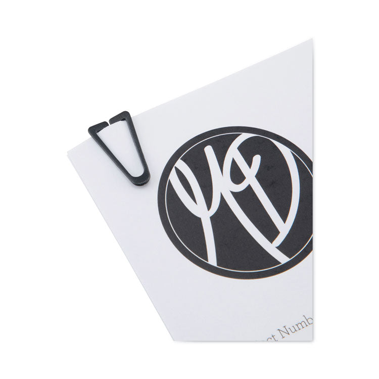 Plastic Paper Clips, Medium, Smooth, Assorted Colors, 500/Box