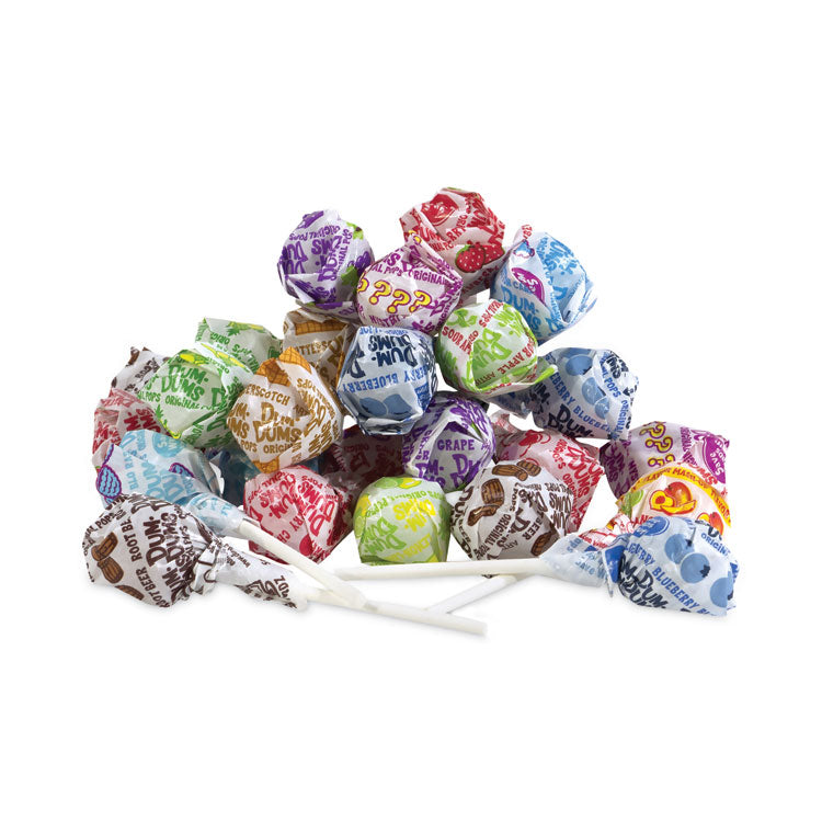 Dum-Dum-Pops, Assorted Flavors, Individually Wrapped, Bulk 30 Lb Carton
