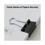 Binder Clips, Mini, Black/Silver, 12/Box