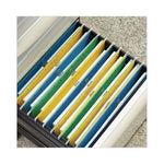 Binder Clips with Storage Tub, Small, Silver, 40/Pack