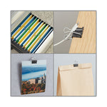 Binder Clips with Storage Tub, Medium, Black/Silver, 24/Pack